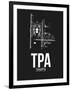 TPA Tampa Airport Black-NaxArt-Framed Art Print