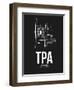 TPA Tampa Airport Black-NaxArt-Framed Art Print