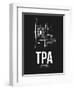 TPA Tampa Airport Black-NaxArt-Framed Art Print