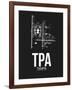 TPA Tampa Airport Black-NaxArt-Framed Art Print