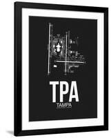 TPA Tampa Airport Black-NaxArt-Framed Art Print