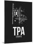 TPA Tampa Airport Black-NaxArt-Mounted Art Print