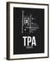 TPA Tampa Airport Black-NaxArt-Framed Art Print