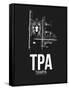 TPA Tampa Airport Black-NaxArt-Framed Stretched Canvas