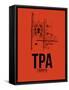 TPA Tampa Airport Orange-NaxArt-Framed Stretched Canvas