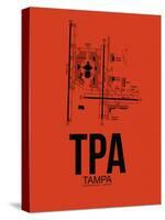 TPA Tampa Airport Orange-NaxArt-Stretched Canvas