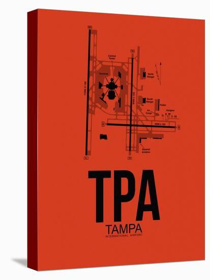 TPA Tampa Airport Orange-NaxArt-Stretched Canvas