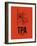 TPA Tampa Airport Orange-NaxArt-Framed Art Print