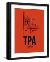 TPA Tampa Airport Orange-NaxArt-Framed Art Print