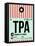 TPA Tampa Luggage Tag 1-NaxArt-Framed Stretched Canvas