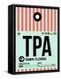 TPA Tampa Luggage Tag 1-NaxArt-Framed Stretched Canvas