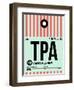 TPA Tampa Luggage Tag 1-NaxArt-Framed Art Print