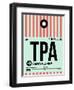 TPA Tampa Luggage Tag 1-NaxArt-Framed Art Print