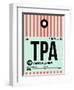 TPA Tampa Luggage Tag 1-NaxArt-Framed Art Print