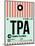 TPA Tampa Luggage Tag 1-NaxArt-Mounted Art Print