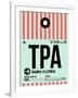 TPA Tampa Luggage Tag 1-NaxArt-Framed Art Print