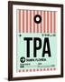 TPA Tampa Luggage Tag 1-NaxArt-Framed Art Print