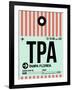 TPA Tampa Luggage Tag 1-NaxArt-Framed Art Print