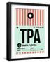 TPA Tampa Luggage Tag 1-NaxArt-Framed Art Print