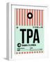 TPA Tampa Luggage Tag 1-NaxArt-Framed Art Print