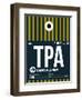 TPA Tampa Luggage Tag 2-NaxArt-Framed Art Print