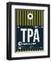TPA Tampa Luggage Tag 2-NaxArt-Framed Art Print