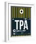 TPA Tampa Luggage Tag 2-NaxArt-Framed Art Print