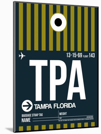 TPA Tampa Luggage Tag 2-NaxArt-Mounted Art Print