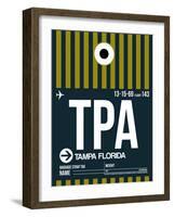 TPA Tampa Luggage Tag 2-NaxArt-Framed Art Print