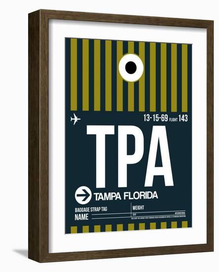 TPA Tampa Luggage Tag 2-NaxArt-Framed Art Print