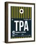 TPA Tampa Luggage Tag 2-NaxArt-Framed Art Print