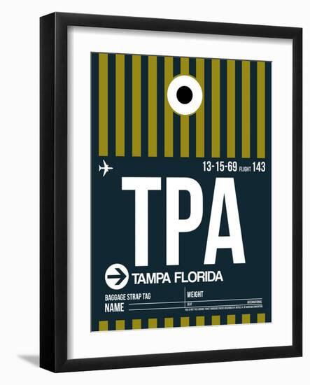 TPA Tampa Luggage Tag 2-NaxArt-Framed Art Print
