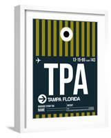 TPA Tampa Luggage Tag 2-NaxArt-Framed Art Print