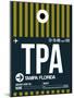 TPA Tampa Luggage Tag 2-NaxArt-Mounted Art Print