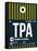 TPA Tampa Luggage Tag 2-NaxArt-Framed Stretched Canvas