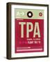 TPA Tampa Luggage Tag II-NaxArt-Framed Art Print