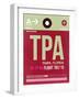 TPA Tampa Luggage Tag II-NaxArt-Framed Art Print