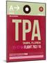 TPA Tampa Luggage Tag II-NaxArt-Mounted Art Print