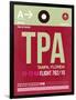 TPA Tampa Luggage Tag II-NaxArt-Framed Art Print