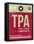 TPA Tampa Luggage Tag II-NaxArt-Framed Stretched Canvas