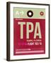 TPA Tampa Luggage Tag II-NaxArt-Framed Art Print