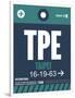 TPE Taipei Luggage Tag 1-NaxArt-Framed Art Print