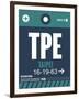 TPE Taipei Luggage Tag 1-NaxArt-Framed Art Print