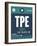 TPE Taipei Luggage Tag 1-NaxArt-Framed Art Print