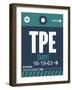 TPE Taipei Luggage Tag 1-NaxArt-Framed Art Print