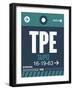 TPE Taipei Luggage Tag 1-NaxArt-Framed Art Print