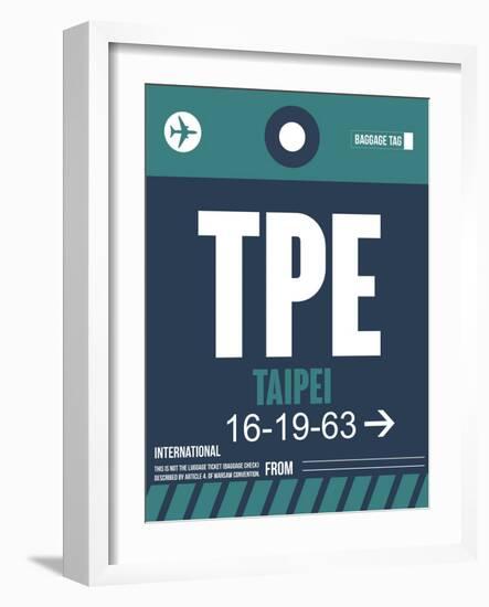 TPE Taipei Luggage Tag 1-NaxArt-Framed Art Print