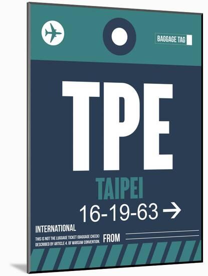 TPE Taipei Luggage Tag 1-NaxArt-Mounted Art Print