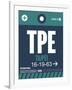 TPE Taipei Luggage Tag 1-NaxArt-Framed Art Print