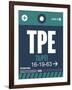 TPE Taipei Luggage Tag 1-NaxArt-Framed Art Print